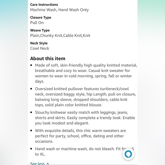 SAODIMALLSU SLOUCHY STYLE TURTLENECK STRIPED SWEATER - Picture 10 of 11